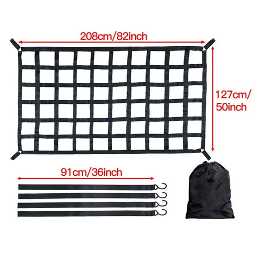 Car trunk roof cargo net - trunk,