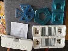 Geomag Pro-L Silver And Blue 75 Piece Set - Extra Strength Geomag Rods