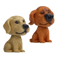  2 Pcs Nodding Dog for Car