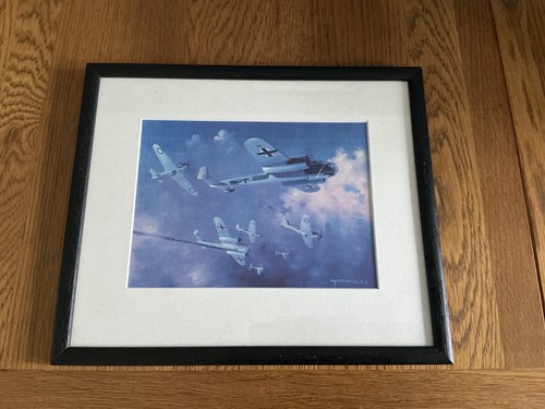 Framed print spitfires in - framed,