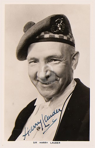 Harry lauder signed rppc - (2),
