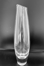 Orrefors Sven Palmqvist Designed Glass Vase Signed “Orrefors PU3497” – 12” Tall 