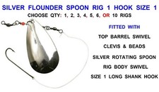 FLOUNDER SPOON RIG SIZE 1 HOOK