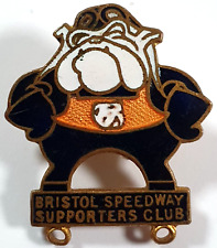 1949 Bristol Speedway Supporters club Enamel Badge Button Hole Fixing Lapel Back
