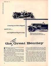 1956 BENTLEY ~ ORIGINAL 5-PAGE