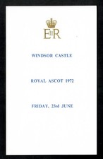 ROYAL MENU QUEEN ELIZABETH  II