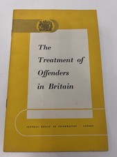 The Treatment of Offenders in