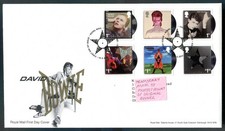 GB. DAVID BOWIE, LPs. 2017. + descriptive Insert Card. RM Tallents House FDC