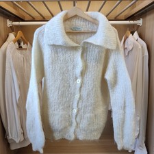 IRELAND HOUSE SHOP BOND STREET HAND KNIT CARDIGAN FITS UK 16 CHUNKY WOMENS WOOL