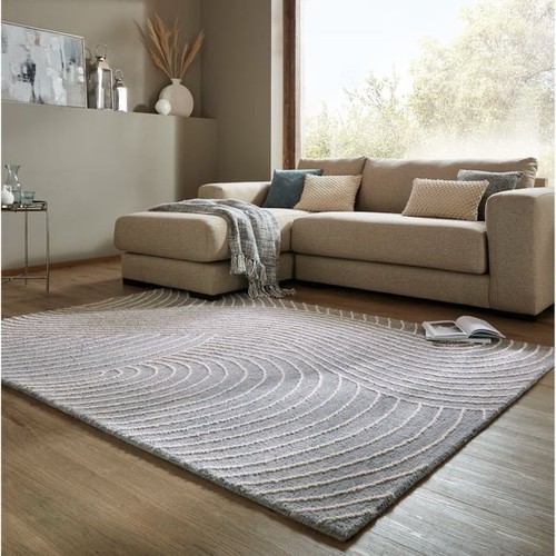 Dunelm blue grey - blue/grey, abstract