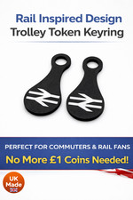 2x BR Railway Trolley Token