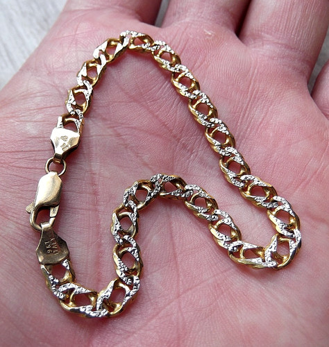 Ladies 9ct gold fancy double - ladies,