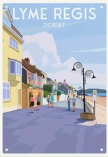 2D Metal Lyme Regis Coastal