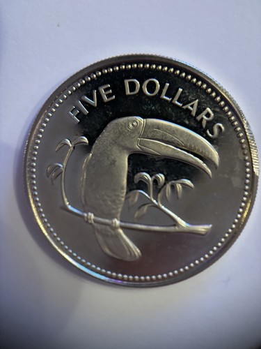 1974 belize dollars silver - belize,