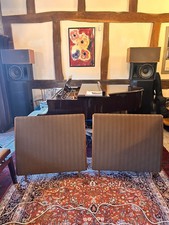 2 QUAD ESL 57 ELECTROSTATIC LOUDSPEAKERS Plus Quad booklet.