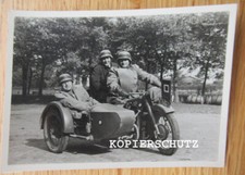 Vintage Photo Krad Detector / BMW Motorrad with Sidecar / Tactical Sign 2. WWII