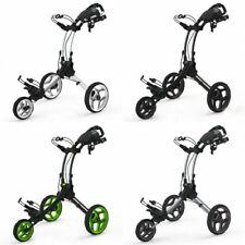 Clicgear Rovic RV1C Compact 3 Wheel Push Cart Golf Trolley 4 Colours