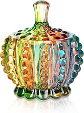 6 Oz Colorful Embossed Glass