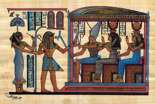Egyptian papyrus seshat - papyrus,