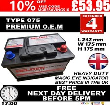 027 065 075 Battery for BMW 1