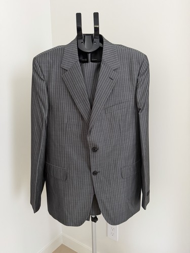 Prada gray pinstripe wool - prada, silk