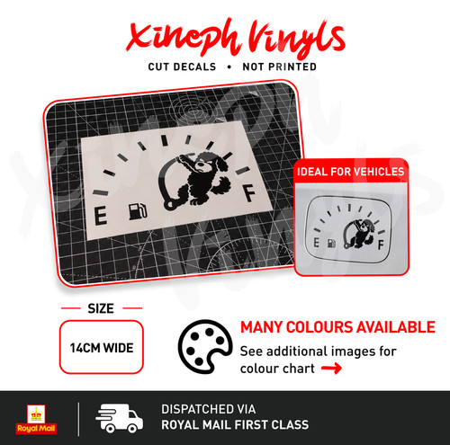 Dog empty fuel tank vinyl - fuel,