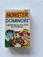 Vintage Monster Dominoes Card