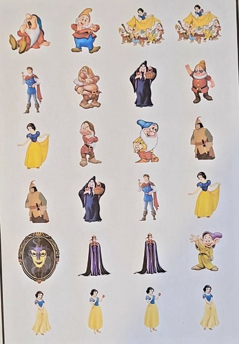 Snow white and dwarfs - white, 7