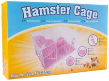 PET ANIMAL HAMSTER CAGE FEEDING HABITAT PORTABLE GERBILS MICE HOME MOUSE HOUSE