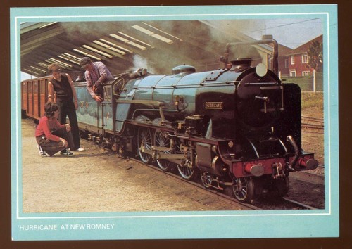 1983 railway postcard - railway,