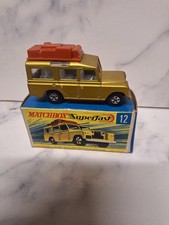 Matchbox Superfast 1-75 SAFARI LAND ROVER(1970-71) MB12A.Nr Mint/ Origional Box.