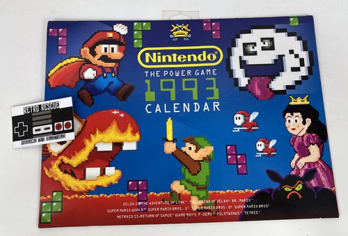 Vintage 1993 nintendo calendar - nintendo,