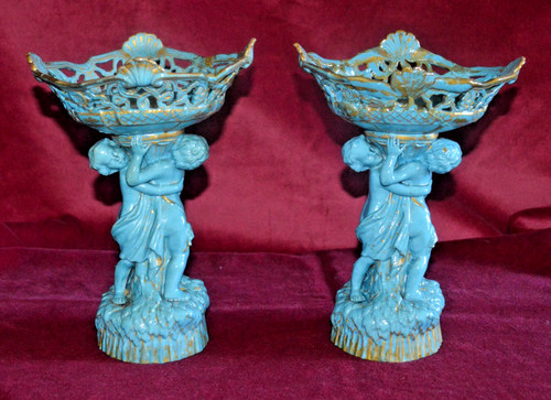 Antique hand painted sevres - painted,