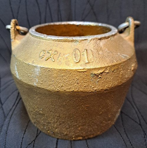 Vintage cast iron glue pot - vintage,
