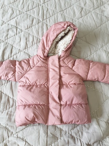 Girls pink coat - next,