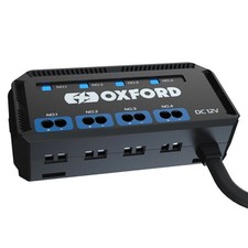Oxford Moto Motorcycle Motorbike Junction Box -12V With Fused Power Outlets