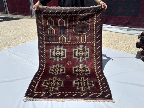 3x5 hand knotted afghan wool - 3x5,