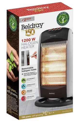 Beldray 2kw halogen - 1.2kw, heater