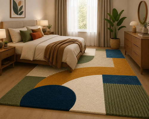 Mid century modern geometric - century,