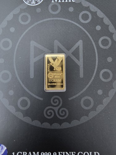 Gold bullion bar eagle - 1g,