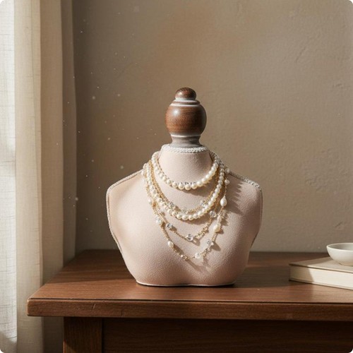 Velvet mannequin jewelry - velvet,