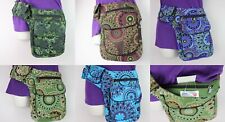 HANDMADE Waist BUM BAG FANNY PACK Belt Multi-Pocket Travel Festival Passport S14