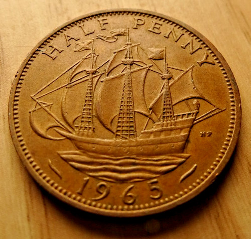 Queen elizabeth half penny - elizabeth, ii:
