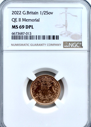 Gold half sovereign - sovereign, 2022