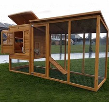 LARGE 8FT COCOON CHICKEN HEN HOUSE COOP POULTRY ARK RUN BRAND NEW