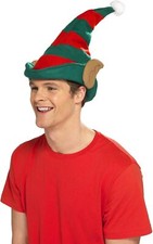 Elf Hat Green With Red Stripes