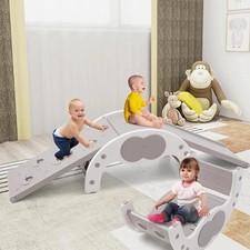 3in1 Climbing Frame with Slide and Rocker Indoor Climbing Frame Kids Play Gym