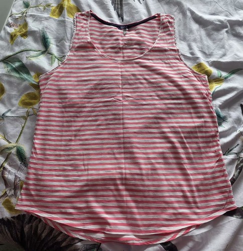 Joules pink white stripe - &,