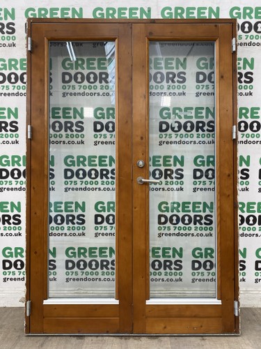 Wooden timber french doors - timber, in