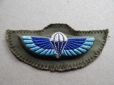 Rhodesia SAS Paratrooper Wing Camouflage Dress Cloth Padded Badge Rhodesian ME